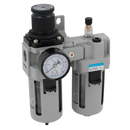 Filter/Regulators + Lubricators, Air-Pro - Supplied with Mounting Bracket & Gauge, BSPP