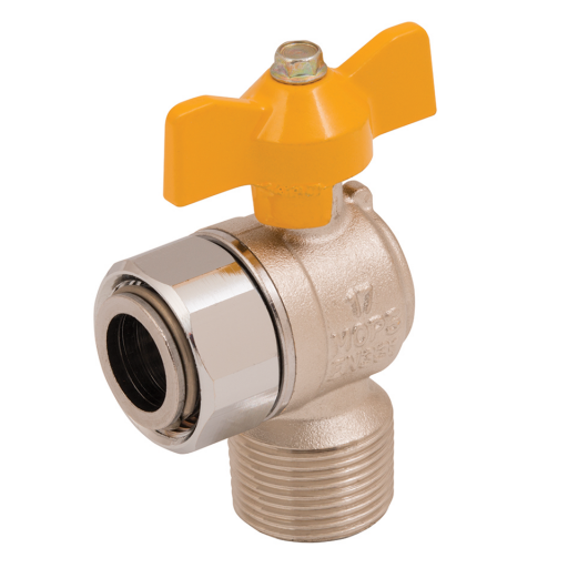 90° Gas Ball Valves, Tecnovielle - Male x Female, BSPP