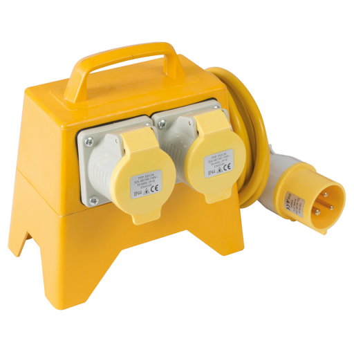 Junction Boxes - 110V, Plastic Enclosure, 3 Metre Cable & Plug