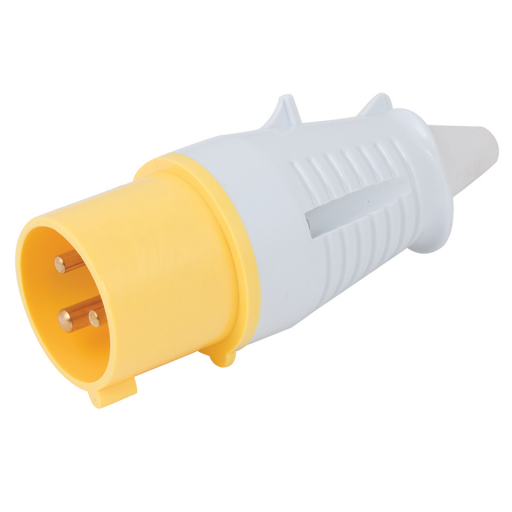 Industrial Plugs - 3 Pin, 110V, Yellow