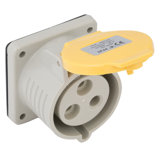 Industrial Sockets - Panel Socket, 110V, Yellow