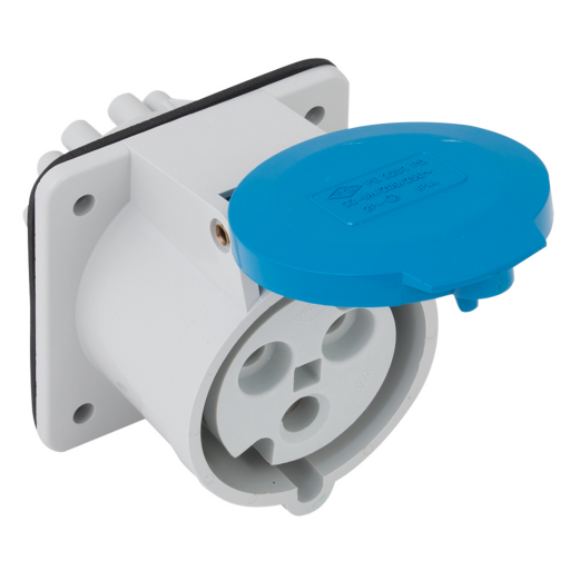 Industrial Sockets - Panel Socket, 240V, Blue