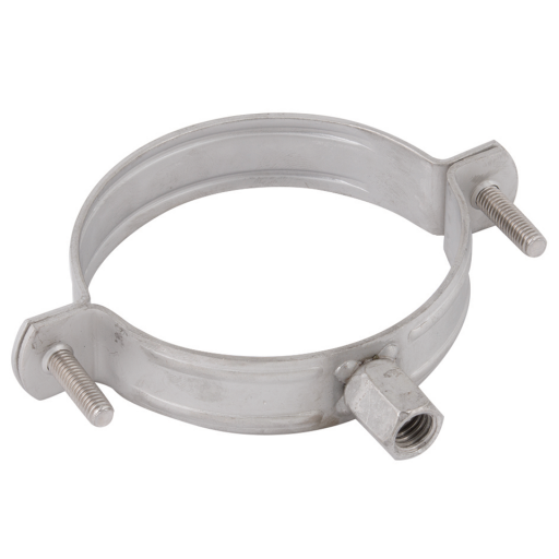 Wall or Ceiling Mounted Pipe Clips, Flamco - BRS, Unlined, Stainless Steel