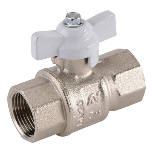 Oxygen Degreased Ball Valves, Air-Pro - Female x Female, BSPP, White Wing Handle