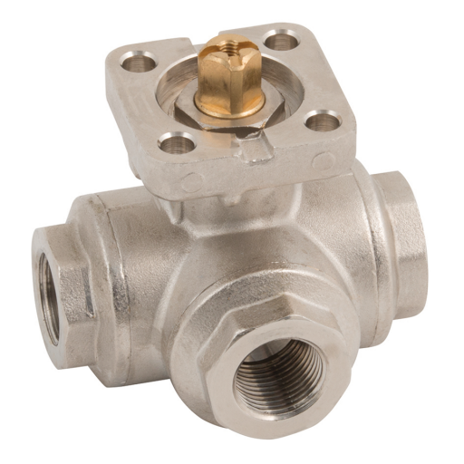 Direct Mount Ball Valves, Air-Pro - 3 Way T Port, Female, BSPP