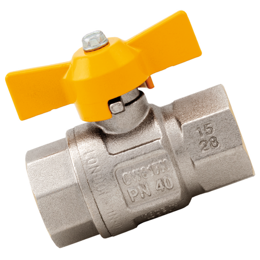 Gas Full Flow Ball Valves, Brass, ITAP - Compact Type BV68, Female x Female, BSPP, T Handle