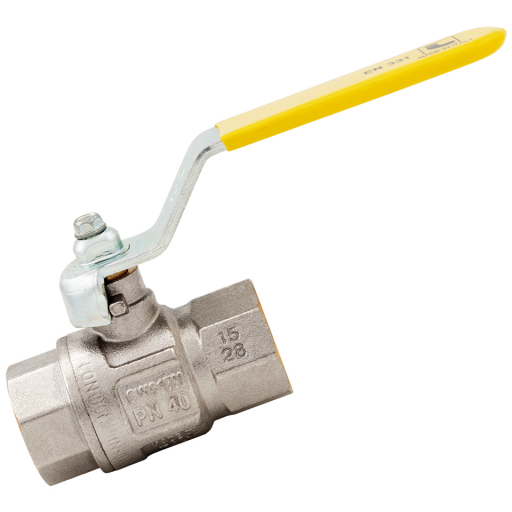 Gas Full Flow Ball Valves, Brass, ITAP - Compact Type BV266, Female x Female, BSPP, Flat Lever Handle