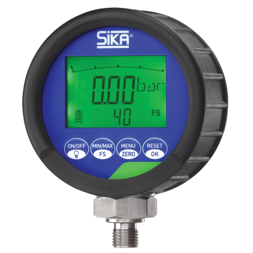 Digital Pressure Gauges, Sika - 1/4" BSPP E2 Accuracy 0.5% Full Scale