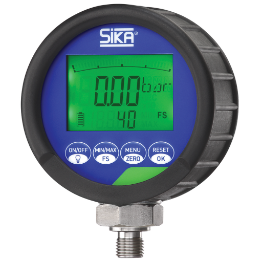 Digital Pressure Gauges, Sika - 1/4" BSPP D2 Accuracy 0.1% Full Scale