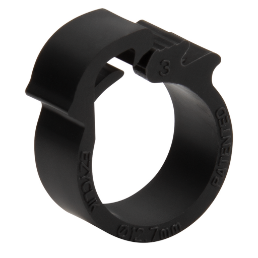 Ezyclik-P Plastic Hose Clamps, HCL - Black Nylon 66, Low Profile